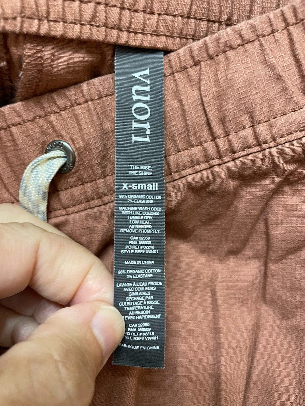 vuori ripstop organic cotton casual outdoor pants