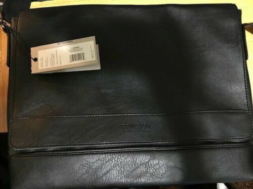 Borsa messenger per laptop Kenneth Cole Reaction in pelle nera - nuova con etichette - Foto 10 di 12