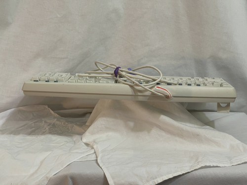 Microsoft Internet Keyboard PS2 Tested White 6 Pin Clean - Picture 18 of 22