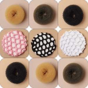 Small 6cm Hair Bun Donut Former Styler Bun Nets Children Ballet