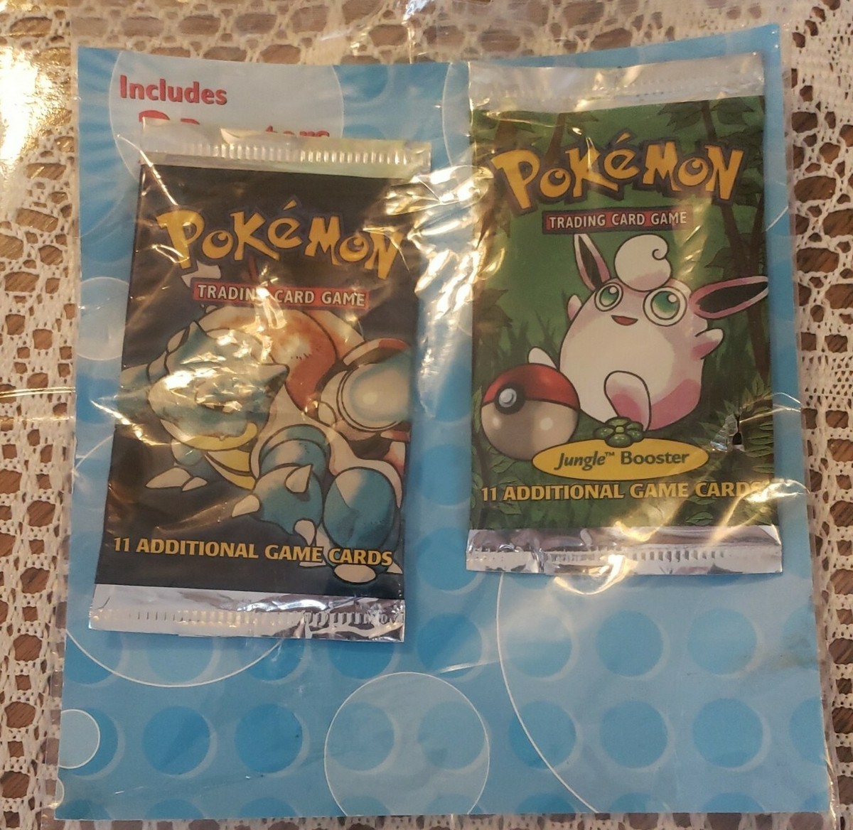 Pokemon 2 Booster Blister Base And Jungle Booster Pack Packs