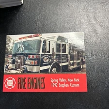 Jb29 Fire Engines Series 3 spring valley new york  #201 SUTPHEN Custom 1992
