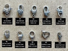 Sterling Silver Lobster Claw Clasps–Jewelry Findings 4 Necklaces&Bracelets 1-5pc