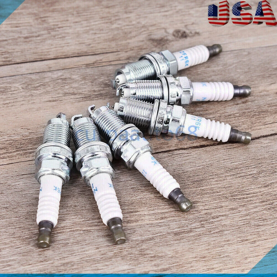 6PC Set Laser Iridium Spark Plugs Fits For Accord Civic CRV Acura IZFR6K11 6994 - Image 2 of 4