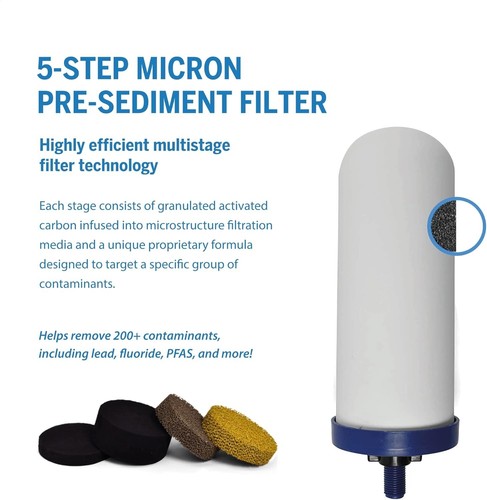ProOne G-Series 7-Inch Gravity Filter Replacement 1-Pack, Universally Compatible - Picture 4 of 5