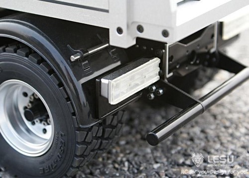 LESU 1/14 700 6*6 Metal Hydraulic Dumper RC Truck Model with Light Sound Motor - Picture 10 of 11
