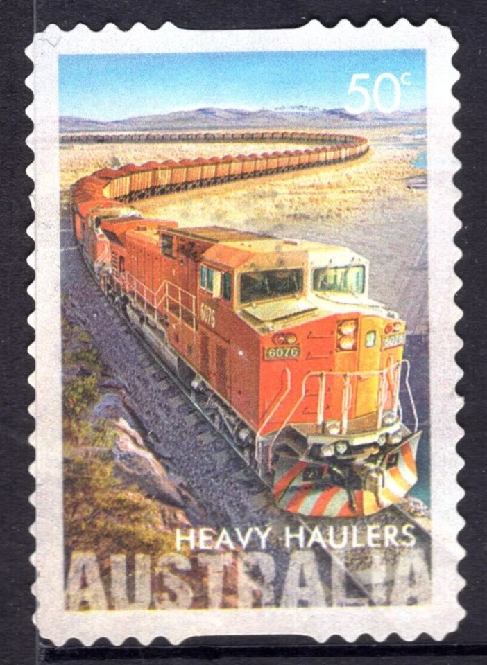 Camión pesado Australia 2008 grúa minera envío tren lote 100 estampillas Foto 3 de 4