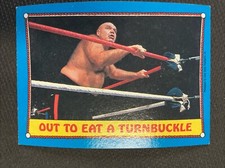 1987 Topps WWF Out To Eat A Turnbuckle #66 George Steele - Wrestling WWE
