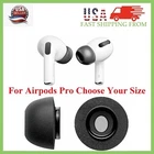 全新替换记忆泡沫耳塞 适用于 Apple Airpods Pro 选择尺寸 S/M/L