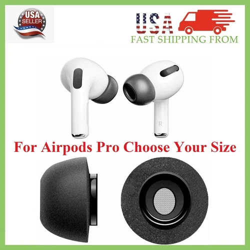 New Replacement Memory Foam Ear Tips for Apple Airpods Pro Select Size S/M/L