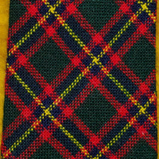 PLAID SCOT TARTAN MENS BOYS TEENS WOOL BLEND DRESS TIE RED GREEN YELLOW  53"
