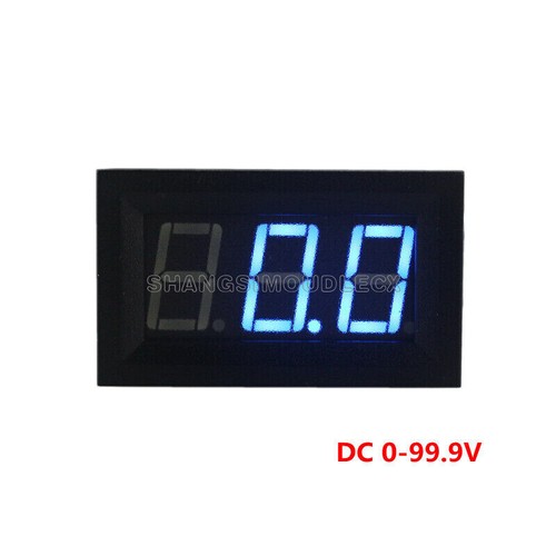 Mini-Digitalvoltmeter 0-99.9V blaue LED Fahrzeuge Motorspannung Panel Meter - Bild 2 von 5