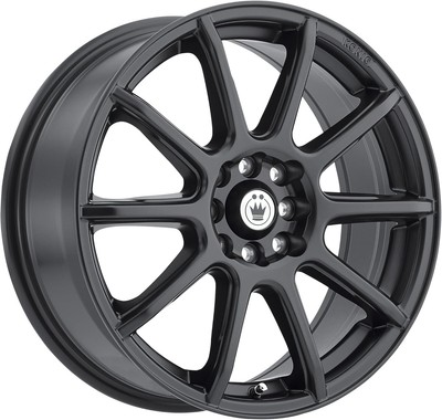 (1) 14x6 +38 Konig Control 4x100,4x108 Matte Black Wheel