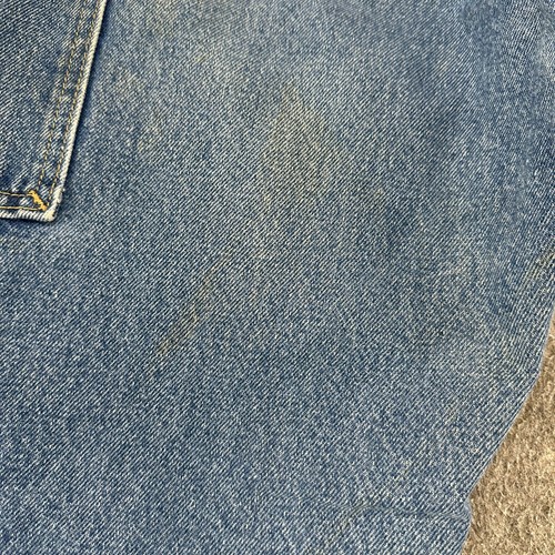 Wrangler Jeans Mens 32x32 Blue Rigg Carpenter Double Knee Medium Wash Distressed - Picture 15 of 23