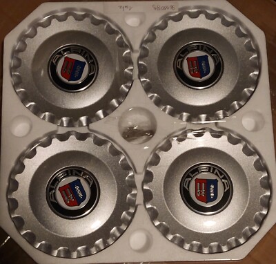 BMW F01 F02 F06 6 + 7 Series 2011-2015 Alpina B6 B7 Wheel Hub Cap Set With Keys