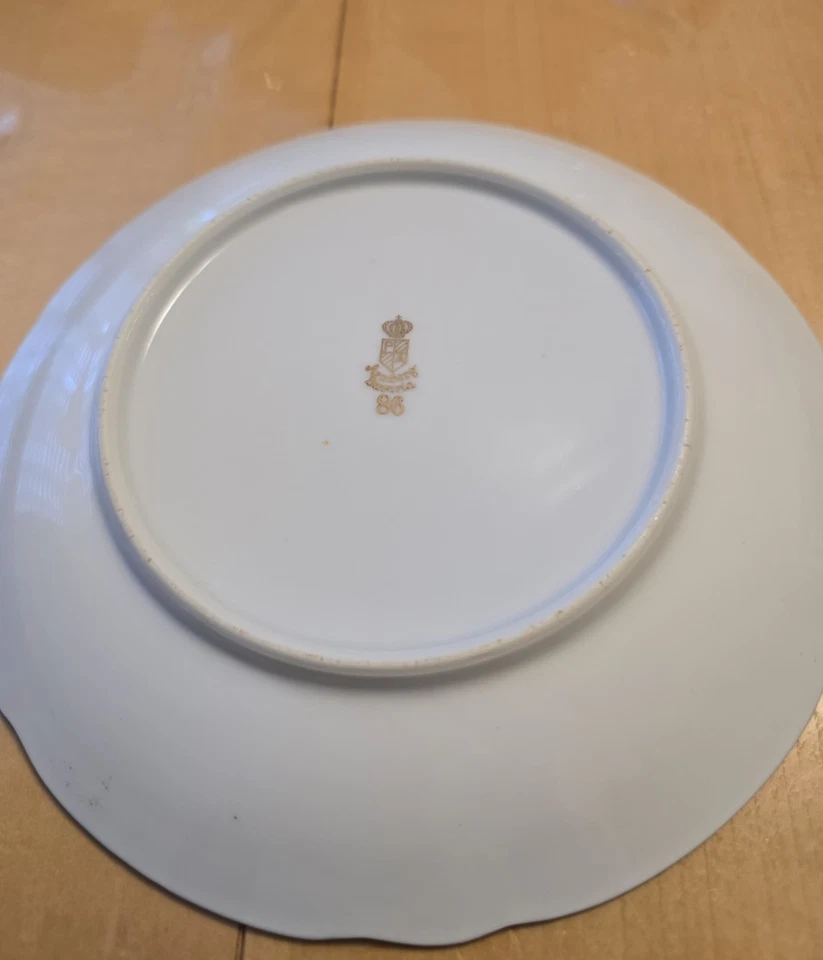 5 Arzberg Bavaria Porzellan Obst Teller mit Goldrand - Bild 3 von 4