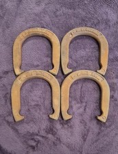 Vintage Set Of 2 Franklin 2.5lb Steel Horseshoes Made In USA