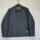 Chrome Industries Wyatt Chore Coat Cone Denim Jacket Men's Large USA Made Dark