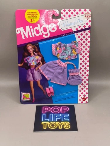 Vintage 1990 Mattel Barbie “Midge Wedding Day Fashions- Short Set” #9632 *NIP*