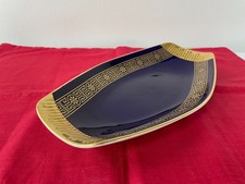 True Vintage Schale "echt Kobald" Plankenhammer Bavaria Porzellan, blau 50er