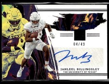 L35,027- 2023 Panini Chronicles Impeccable Canvas Auto #8 Jahleel Billingsley/49