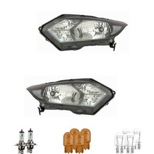 Halogen Scheinwerfer HauptScheinwerfer Set H4 für Honda HR-V inklusive Lampen