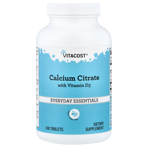 Calcium Citrate with Vitamin D3, 240 Tablets