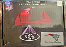 NEW ENGLAND PATRIOTS LED CAR DOOR LIGHT SET OF 2 NIB