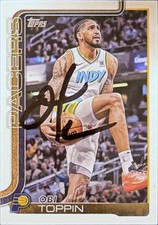 2025-26 Topps Basketball #51 IP AUTO AUTOGRAPH Obi Toppin Base Card