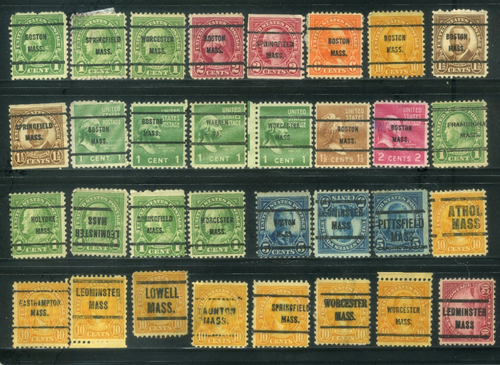 Colección estatal de Massachusetts precancelada de Estados Unidos JK346