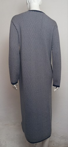 NEU 'S MAX MARA Maxi Kleid schwarz/grau 80%Wolle 20%Kaschmir Langarm M De38/40 - Bild 8 von 13