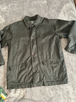 Vintage Polo Ralph Lauren Coat Men XL Black Field Barn Utility Jacket Work Chore