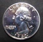 1962 Washinton Quarter Proof Silver