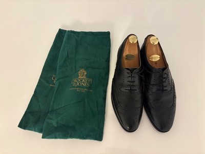 Crockett & Jones Finsbury Black Calf Brogue UK 7.5 F EU 41.5