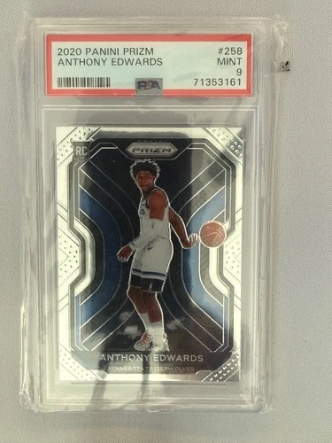 2020-21 Prizm Anthony Edwards #258 PSA 9