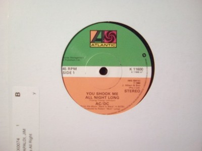ac/dc you shook me all night long j450