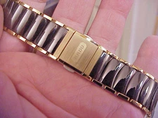 Mens Vintage RADO Coupole & Others Watch Bracelet Black w Gold Sides Nice 04419