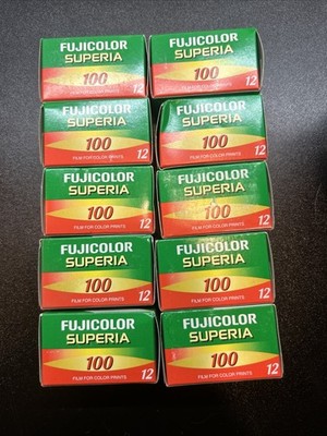 SUPERIA 100 (12 Exposure) Film - 10 Rolls Pack - New Old Stock - Expired 2006