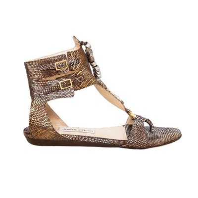 Jimmy Choo Sandalen Mit Geprägten Riemchen – Modelljahr 2010 Weiblich - Bild 1 von 4