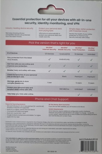 McAfee Live Safe 2024/2025 • unbegrenzte Geräte - Bild 2 von 2