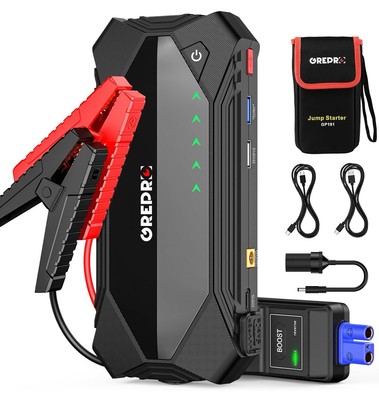 GREPRO Starthilfe Power Pack 12V Autobatterie Boost 3000A Starthilfe