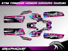yamaha warrior 350 decals graphics stickers full kit atv 