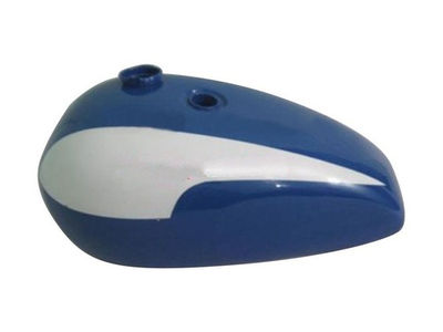 #ad Fit For Triumph T 140 Blue And White Painted Oil In Frame Gas Fuel Tank AU $395.00