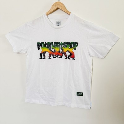 NWT Pot Meets Pop Move Your Feet White Tee Shirt Large