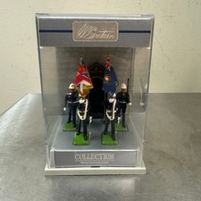 Vtg BRITAINS Petite 1989 ROYAL MARINES COLOUR PARTY W Britain Toy Soldiers