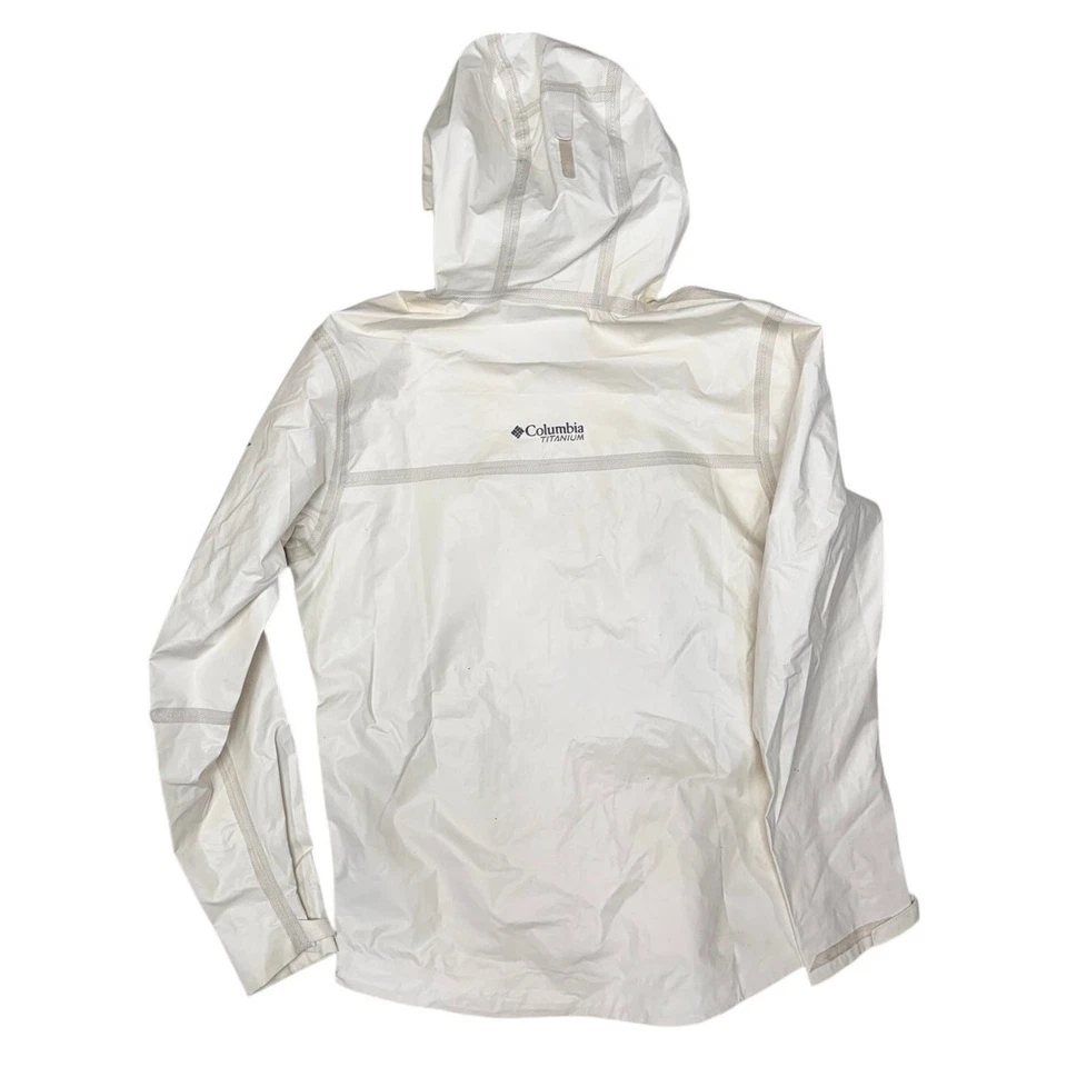 Columbia Men's Titanium OutDry Shell Rain Waterproof Jacket Size M White - Image 2 of 4