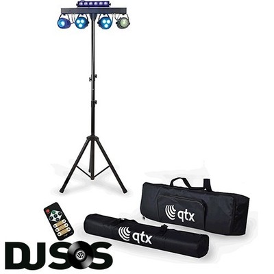 LED Party Bar Licht UV Strobe Mond Disco Bühne DJ T Beleuchtungssystem & Tragetaschen