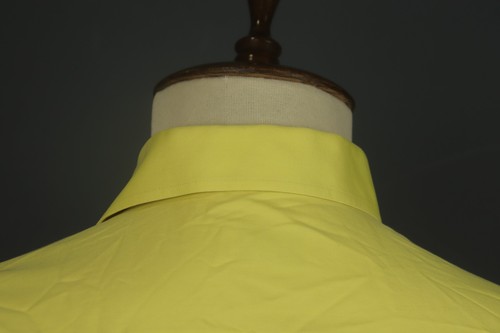 Eton Yellow 100% Cotton Long Sleeve Collared Slim Fit Dress Shirt Size 39 / 15.5 - Picture 11 of 13