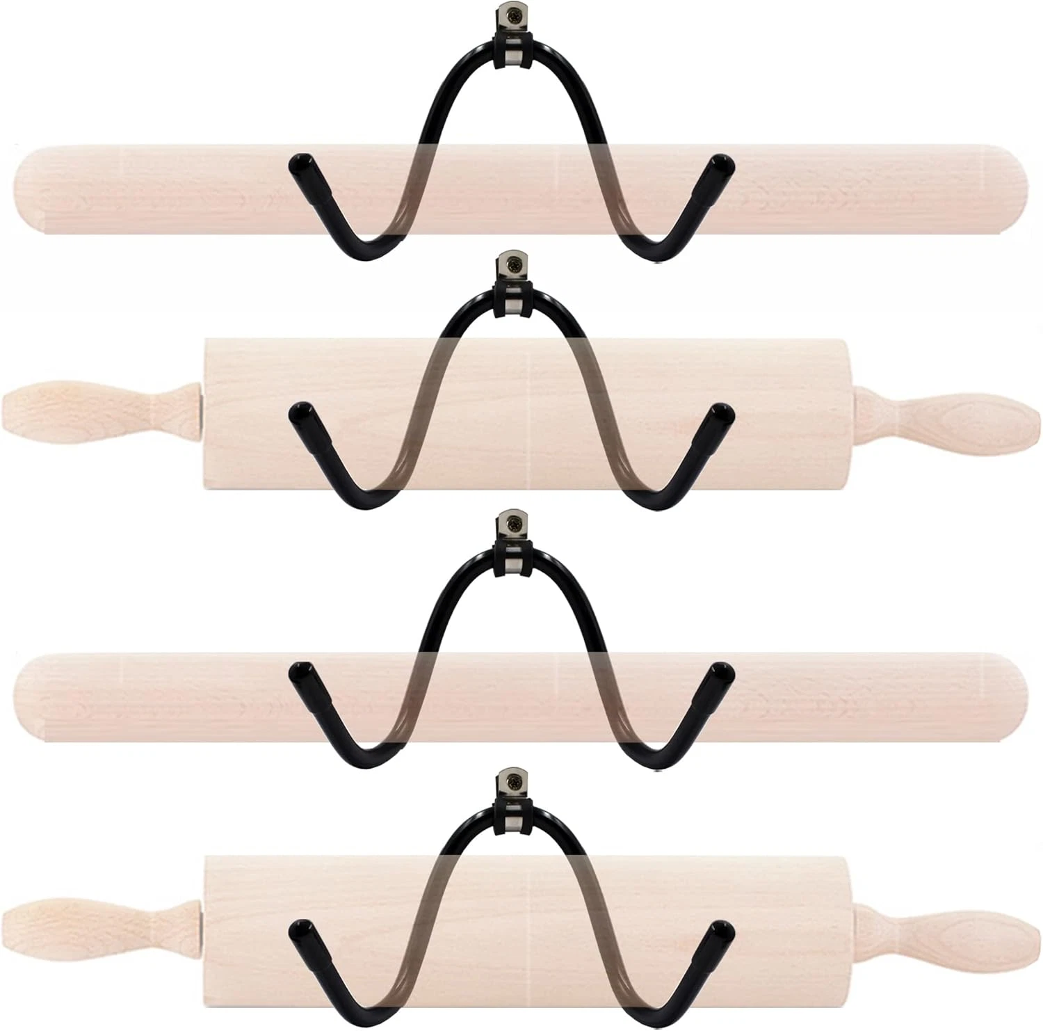 YYST Rolling Pin Holder Rolling Pin Display Rack Rolling Pin Storage - Hardware