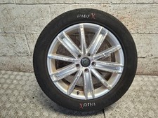 18" INCH ALLOY WHEEL WITH DAMAGED TYRE 5N0601025AF VOLKSWAGEN TIGUAN 5N 2016